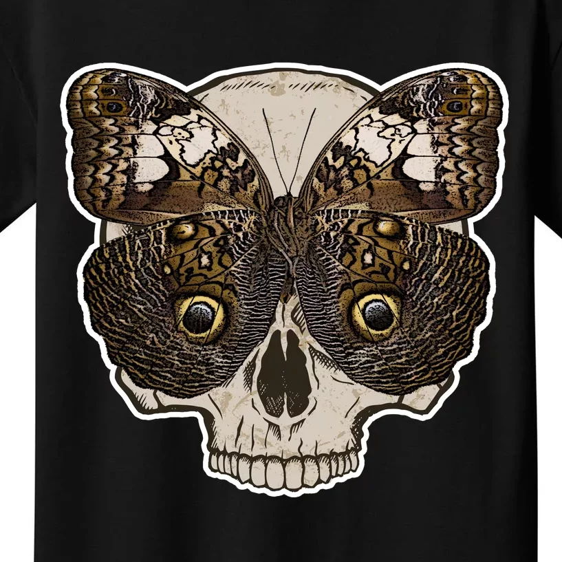 Butterfly Skull Moth Kids T-Shirt