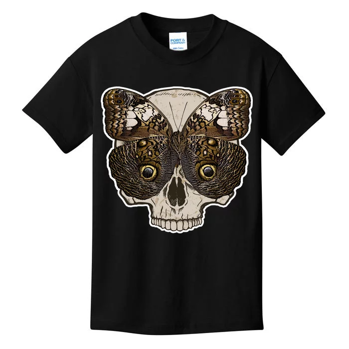 Butterfly Skull Moth Kids T-Shirt