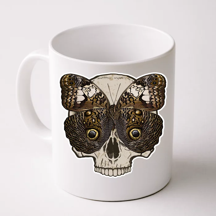 Butterfly Skull Moth Front & Back Coffee Mug