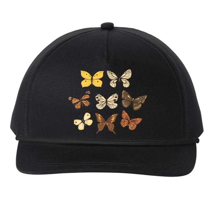 Butterfly Species Snapback Five-Panel Rope Hat