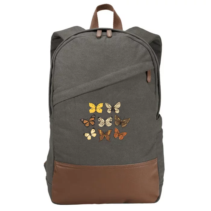 Butterfly Species Cotton Canvas Backpack