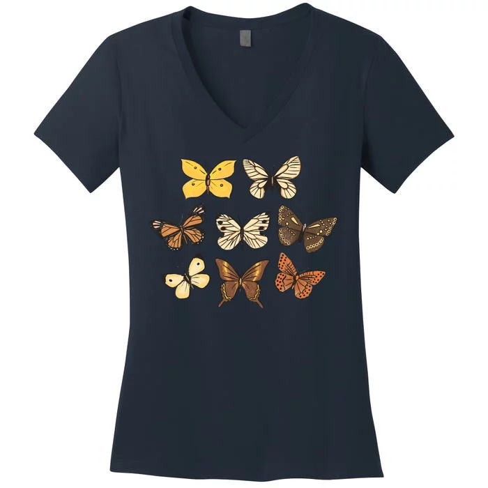 Butterfly Species Women's V-Neck T-Shirt