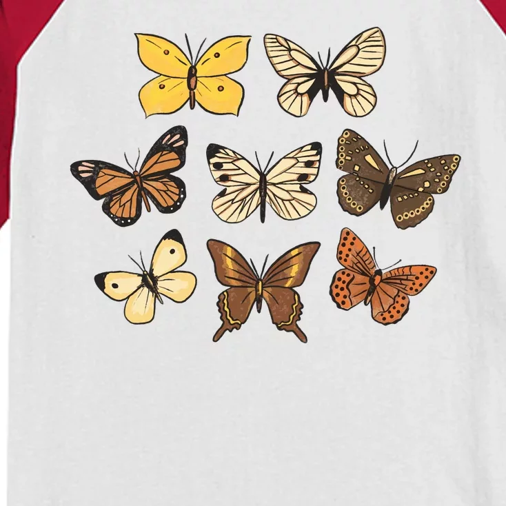 Butterfly Species Kids Colorblock Raglan Jersey