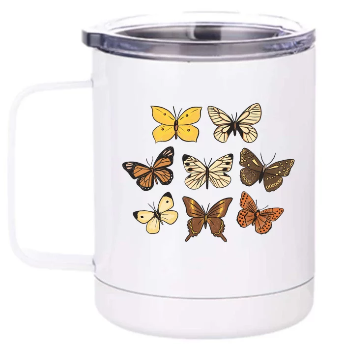 Butterfly Species Front & Back 12oz Stainless Steel Tumbler Cup