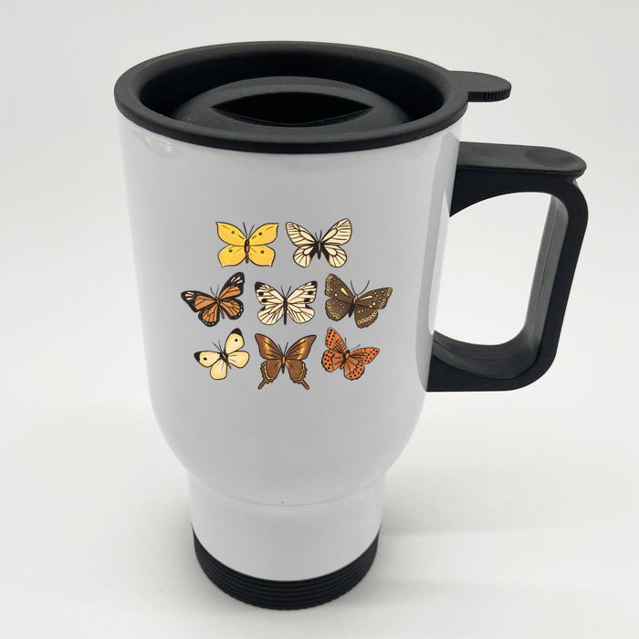 Butterfly Species Front & Back Stainless Steel Travel Mug