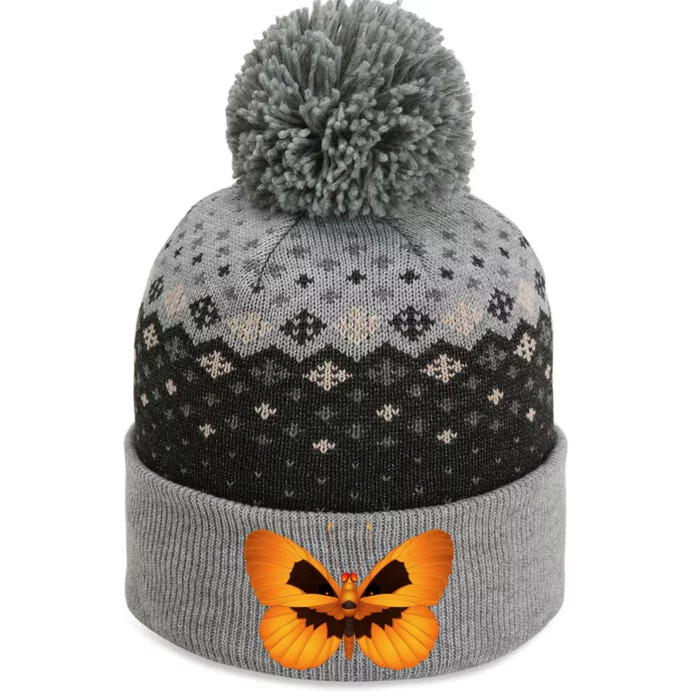 Butterfly With Face Halloween Pumpkin The Baniff Cuffed Pom Beanie