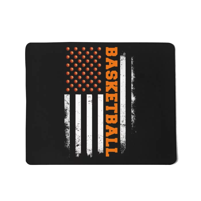 Basketball Usa Us Flag Basketball Mousepad