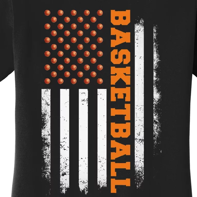 Basketball Usa Us Flag Basketball Women's T-Shirt