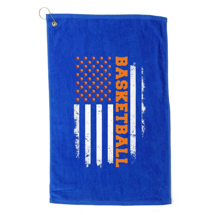 Basketball USA US Flag Basketball Platinum Collection Golf Towel