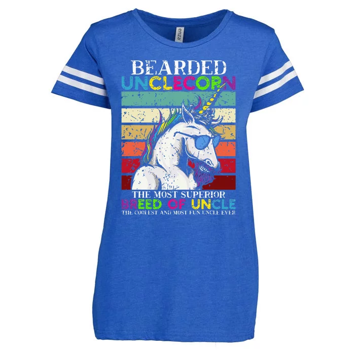 Bearded Unclecorn Uncle Unicorn Enza Ladies Jersey Football T-Shirt