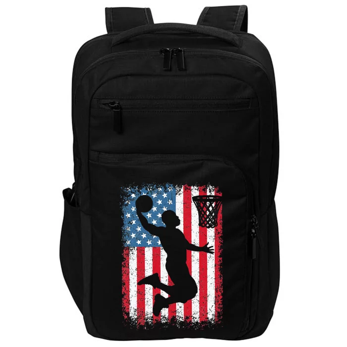 Basketball Usa Us Flag Basketball Impact Tech Backpack