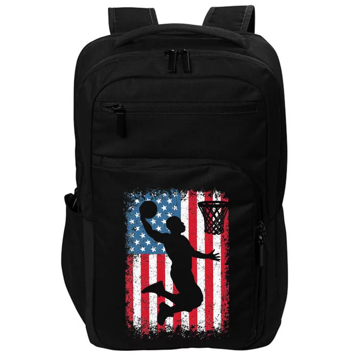 Basketball Usa Us Flag Basketball Impact Tech Backpack