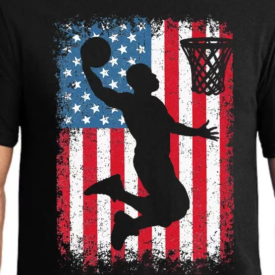 Basketball Usa Us Flag Basketball Pajama Set