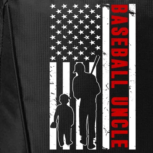 Baseball Uncle USA Flag City Backpack