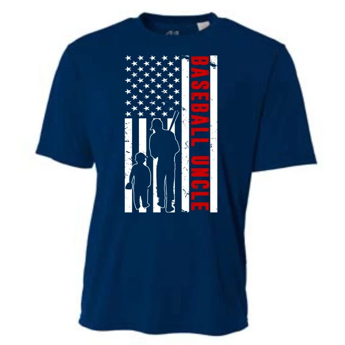 Baseball Uncle USA Flag Cooling Performance Crew T-Shirt