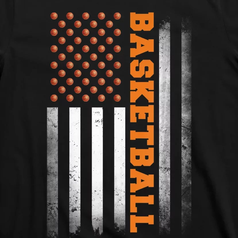 Basketball USA US Flag Basketball T-Shirt