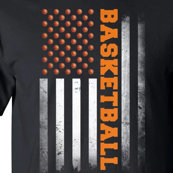 Basketball USA US Flag Basketball Tall T-Shirt