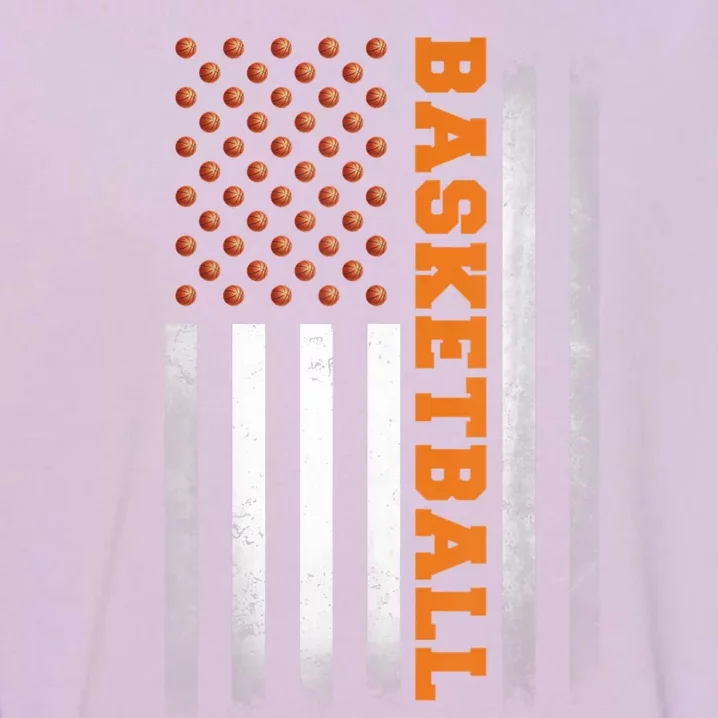 Basketball USA US Flag Basketball Garment-Dyed Sweatshirt