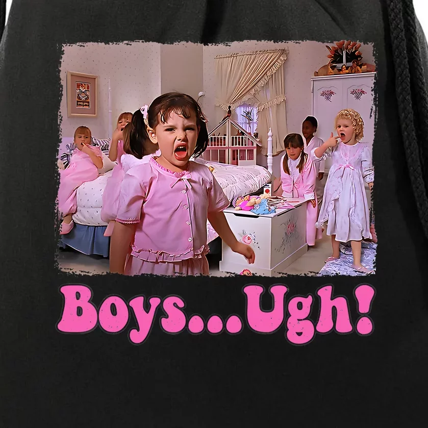 Boy Ugh Valentines Day Funny Drawstring Bag