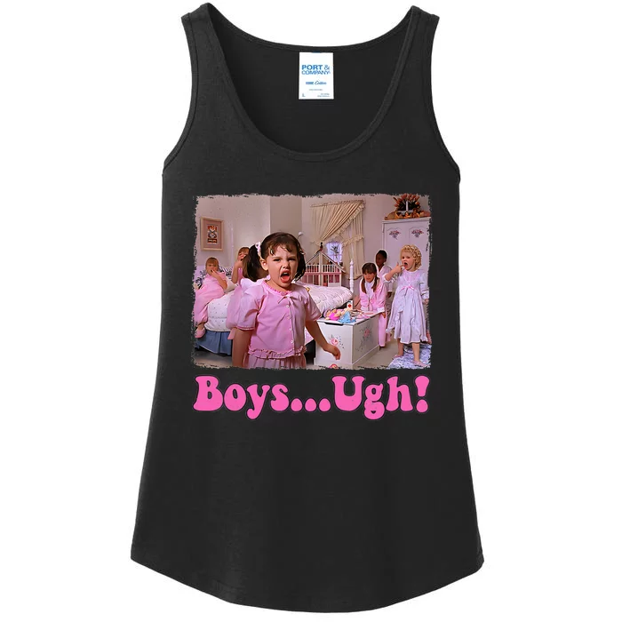 Boy Ugh Valentines Day Funny Ladies Essential Tank