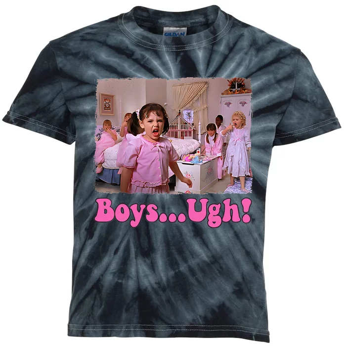 Boy Ugh Valentines Day Funny Kids Tie-Dye T-Shirt