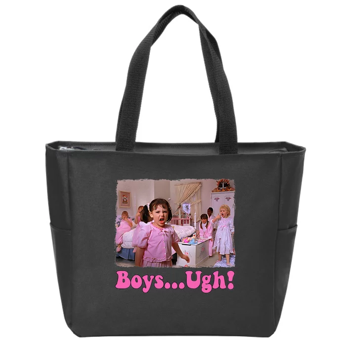 Boy Ugh Valentines Day Funny Zip Tote Bag