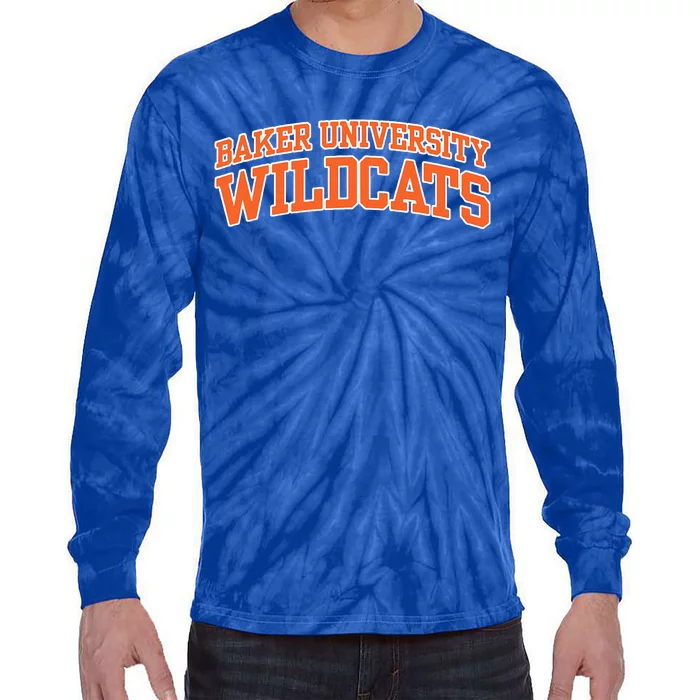 Baker University Wildcats Tie-Dye Long Sleeve Shirt