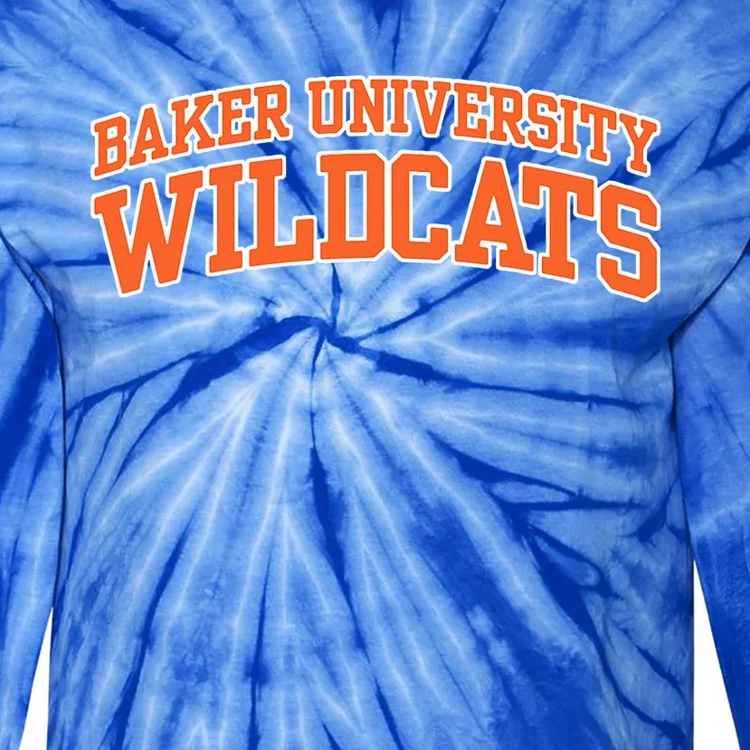 Baker University Wildcats Tie-Dye Long Sleeve Shirt