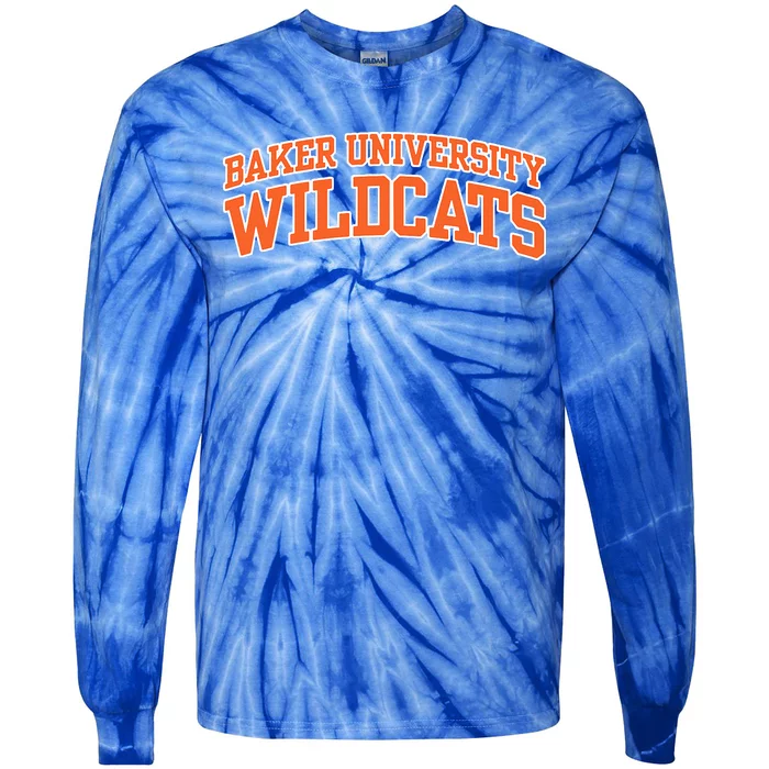 Baker University Wildcats Tie-Dye Long Sleeve Shirt