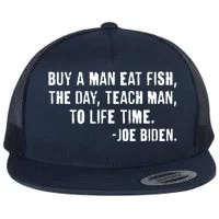 Buy A Man Eat Fish Joe Biden USA American Flag Trucker Hat