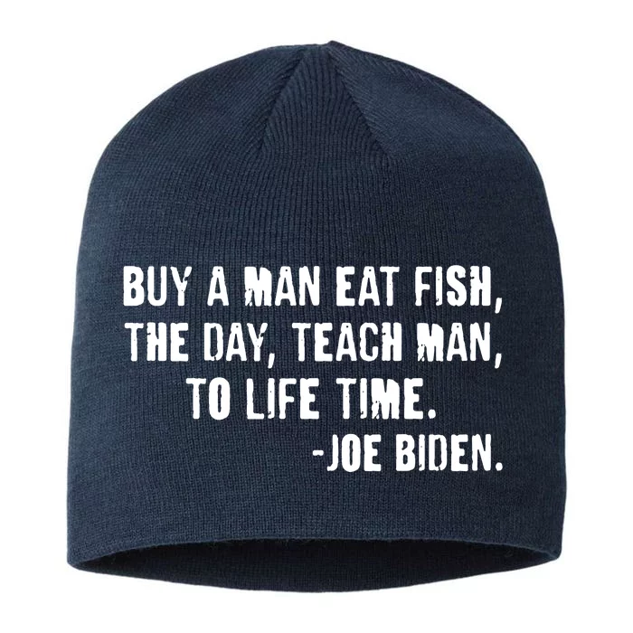 Buy A Man Eat Fish Joe Biden 8 1/2in Sustainable Knit Beanie