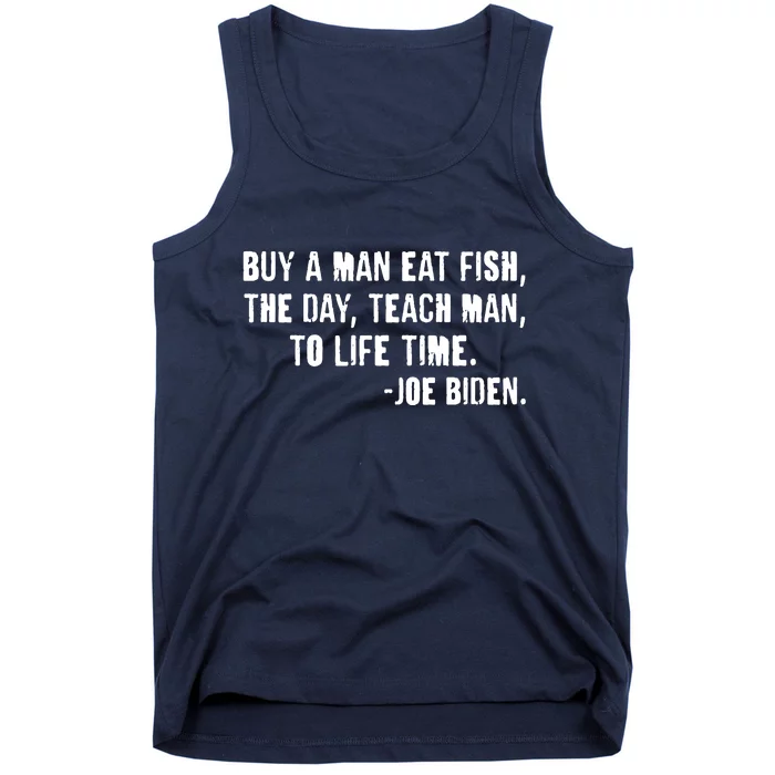 Buy A Man Eat Fish Joe Biden Tank Top