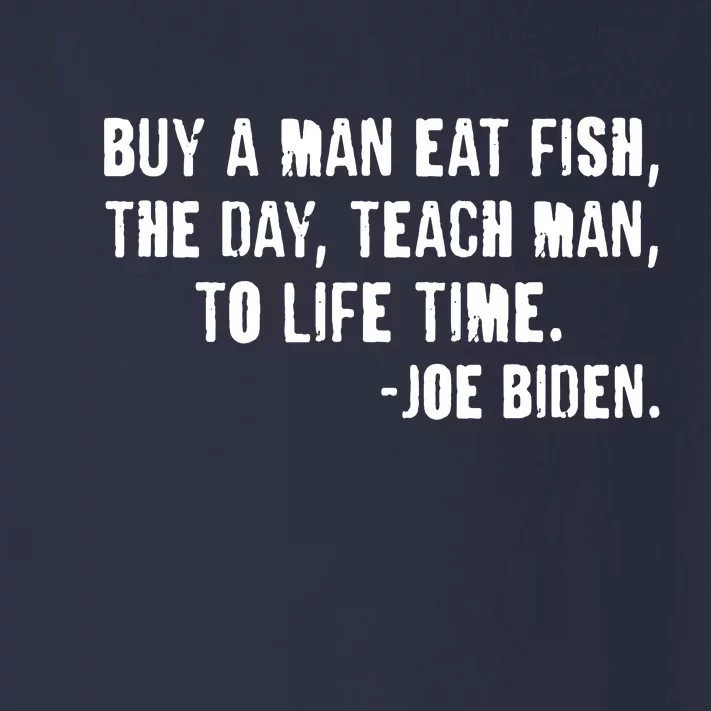 Buy A Man Eat Fish Joe Biden Toddler Long Sleeve Shirt