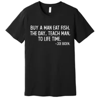 Teach a man to fish awesome Fishing t-shirt