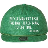 Buy A Man Eat Fish Joe Biden Scrambled Quote Trucker Hat