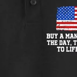 Buy A Man Eat Fish Joe Biden USA American Flag Dry Zone Grid Performance Polo