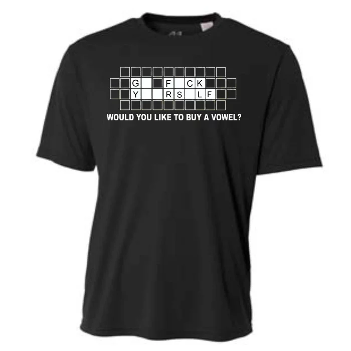 Buy A Vowel Go Fuck Yourself Funny Cooling Performance Crew T-Shirt