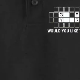 Buy A Vowel Go Fuck Yourself Funny Dry Zone Grid Performance Polo