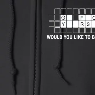 Buy A Vowel Go Fuck Yourself Funny Full Zip Hoodie