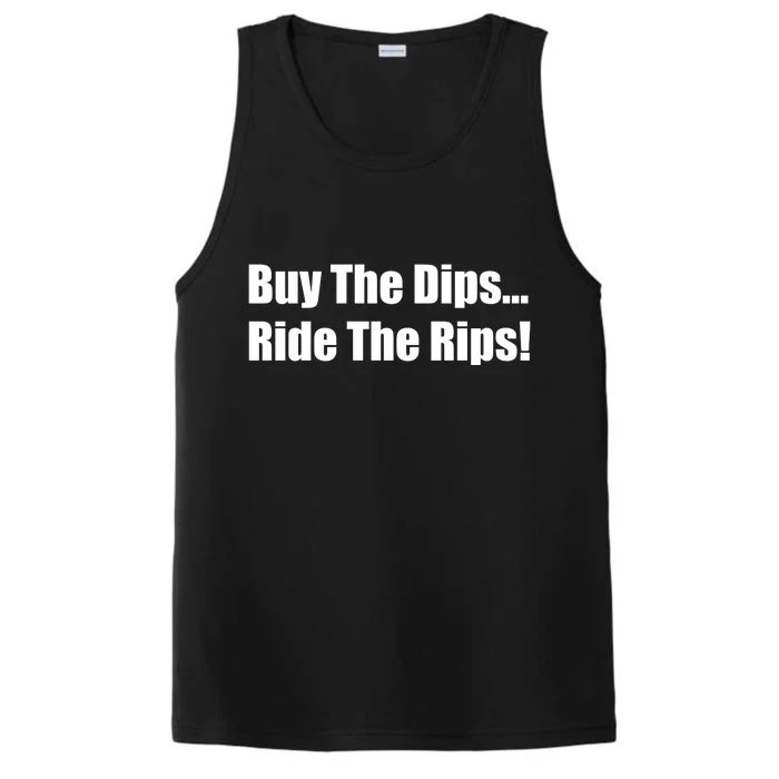 Buy The Dips Ride The Rips Stock Performance Tank