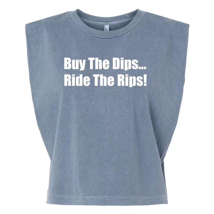 Buy The Dips Ride The Rips Stock Garment-Dyed Women's Muscle Tee