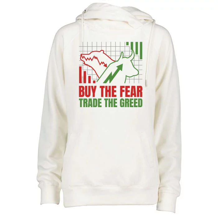 Buy The Fear Trade The Greed Womens Funnel Neck Pullover Hood