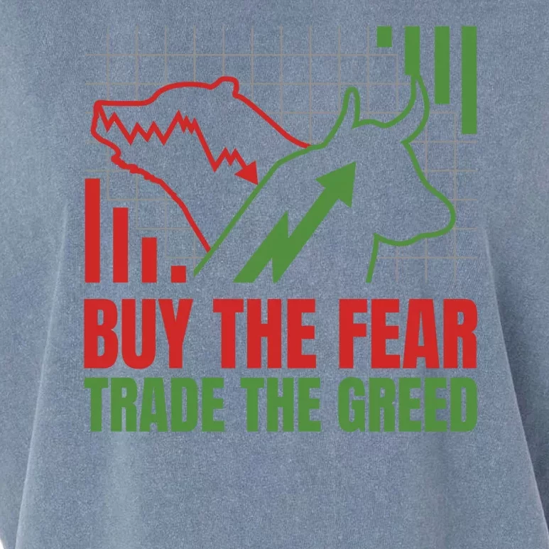 Buy The Fear Trade The Greed Garment-Dyed Women's Muscle Tee