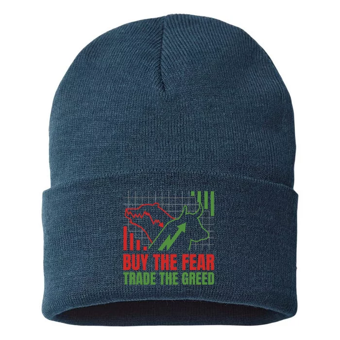 Buy The Fear Trade The Greed Sustainable Knit Beanie