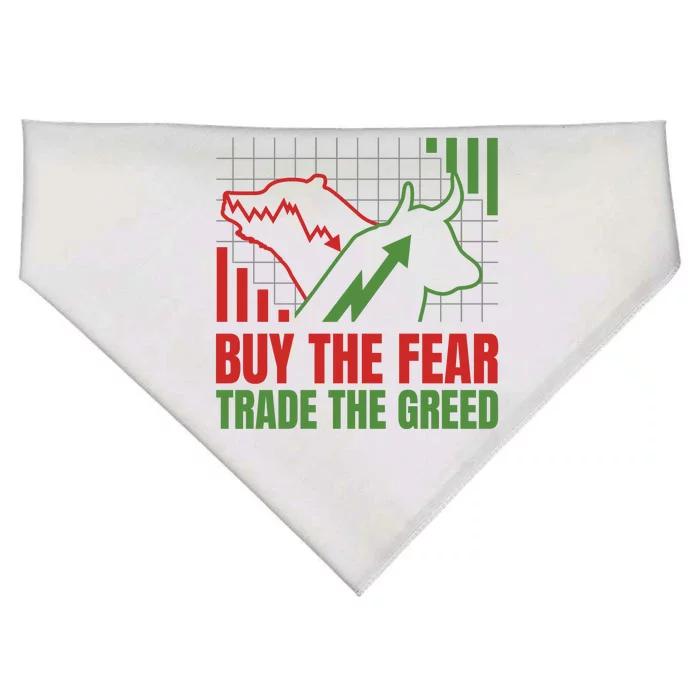 Buy The Fear Trade The Greed USA-Made Doggie Bandana