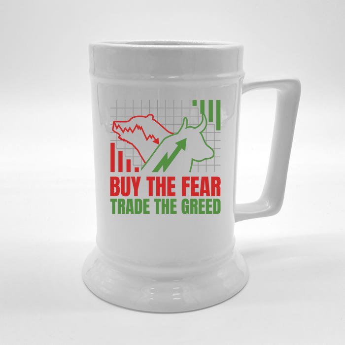 Buy The Fear Trade The Greed Front & Back Beer Stein