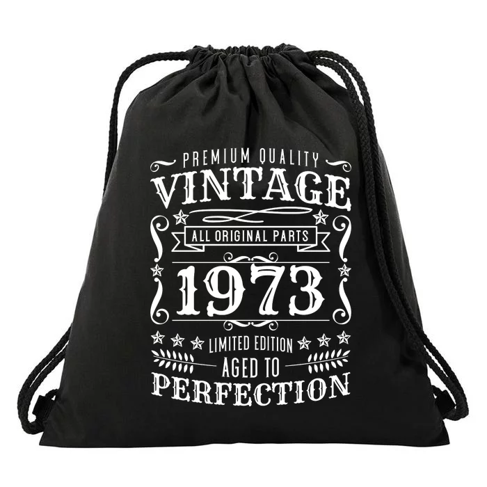 Birthday Vintage 1973 Drawstring Bag