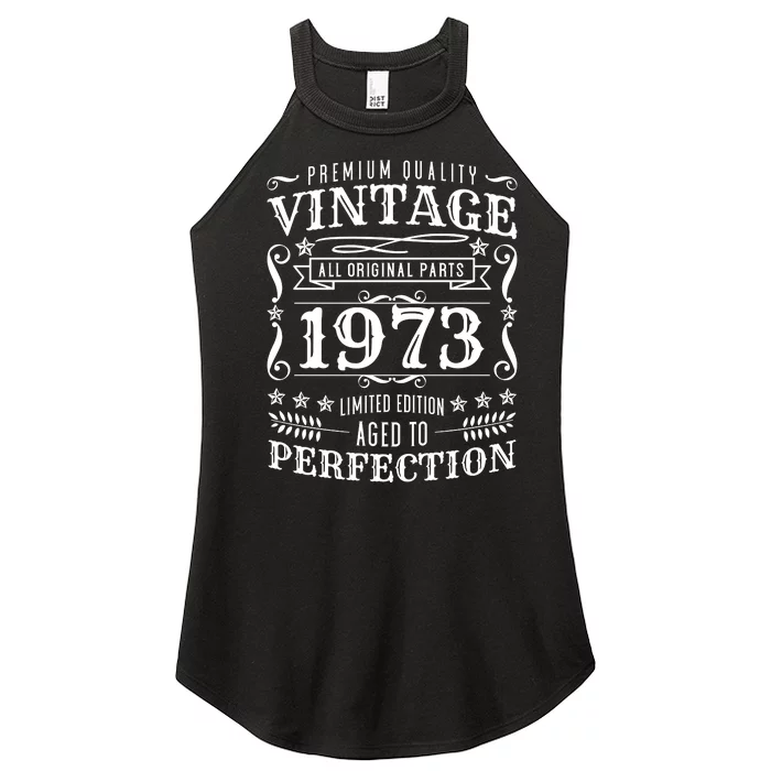 Birthday Vintage 1973 Women’s Perfect Tri Rocker Tank