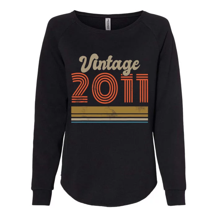 Birthday Vintage 2011 Womens California Wash Sweatshirt