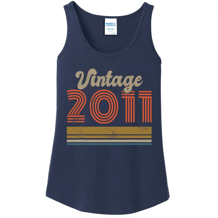 Birthday Vintage 2011 Ladies Essential Tank